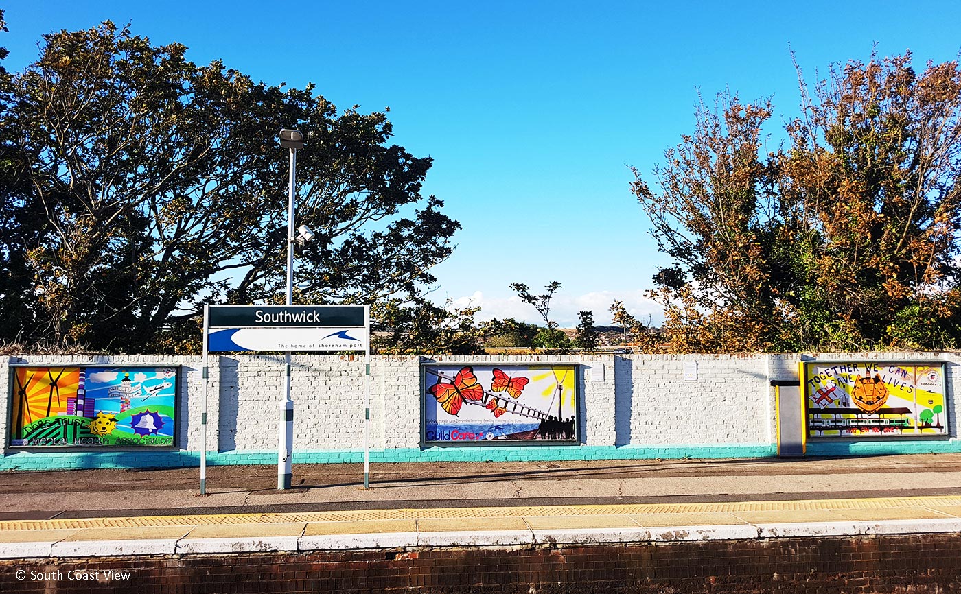 Artwork at Southwick Railway Station